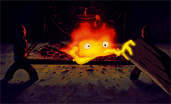 kingiorek-blog:  Calcifer Appreciation Post - Howl’s Moving Castle 