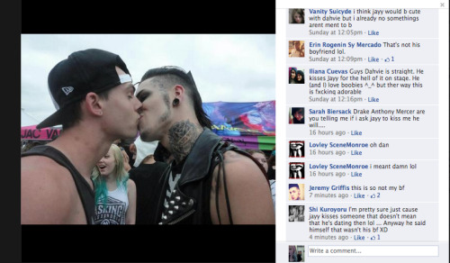 fuckyeahjayyvonmonroe:  I got a notification saying that Jayy had commented on this picture, as you can see, he said it wasn’t his boyfriend. Dahvie was probably just messing around.
