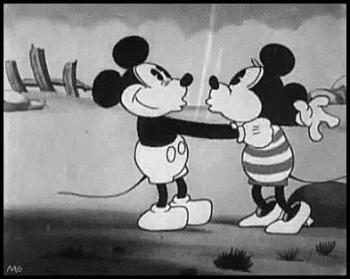  Mickey and Minnie Mouse in Walt Disney’s “Wild Waves” (1929) 