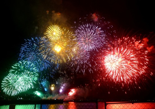 The great lake Biwa fireworks in Ôtsu. Stunning.