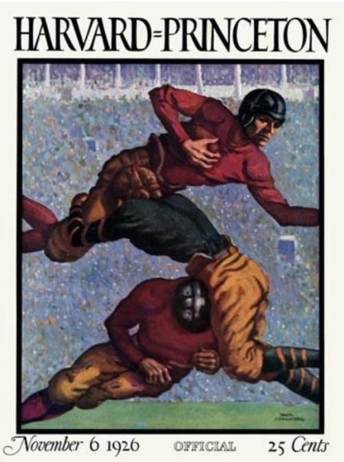 menoftheivyleague: 1926 Harvard vs Princeton Poster I&hellip;think I&rsquo;ve worn the socks