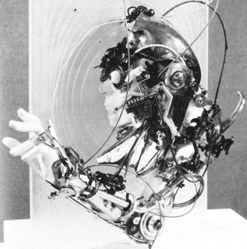 space-age-planet:1968-9 – “Homo Cyberneticum” (“Cybernetic Man”) series – Paul Van Hoeydonck (Belgia