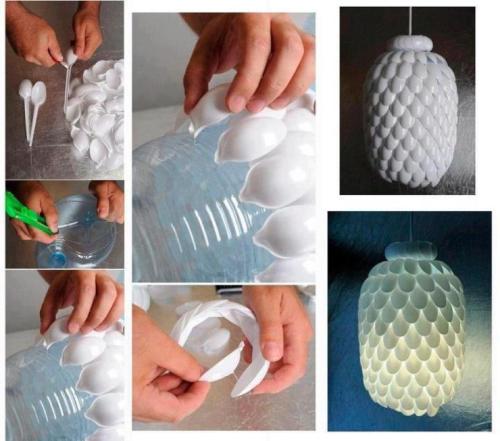 DIY: Spoon Lamp Light