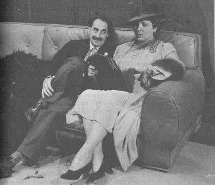 Groucho and Margaret Dumont.