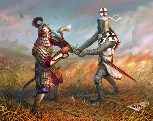 medievalknight: Duel of Liegnitz (Mongol VS Teuton)