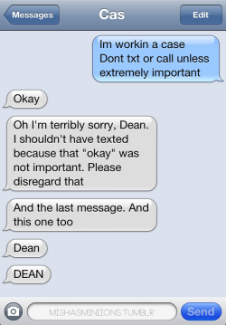 Mishasminions:  Texts From Cascas And “Emergencies” 