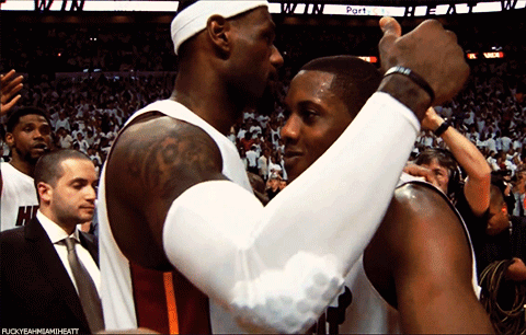 fuckyeahmiamiheatt:  LEBRON &amp; RIO 