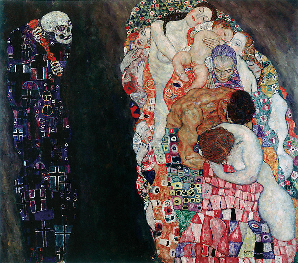 ceruleancynic:   “Tod und Leben/Death and Life” by Gustav Klimt (1910)   