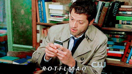 mishasminions:  I WOULD ASSUME CAS IS THE TYPE OF PERSON WHO SAYS HIS TEXTS OUT LOUD