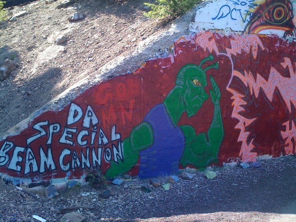 fuckyeahnamekians:  queenofthelostboys:  Drove by good ol’ Graffiti Bridge in Mount