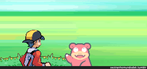 oestranhomundodek:  Slowpoke… what are you doing? Check out my other Poké gifs here
