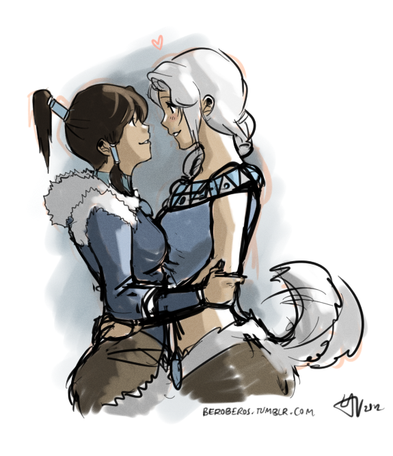 beroberos:  Okay so I was gonna draw Korra with Human Naga but it turned out looking