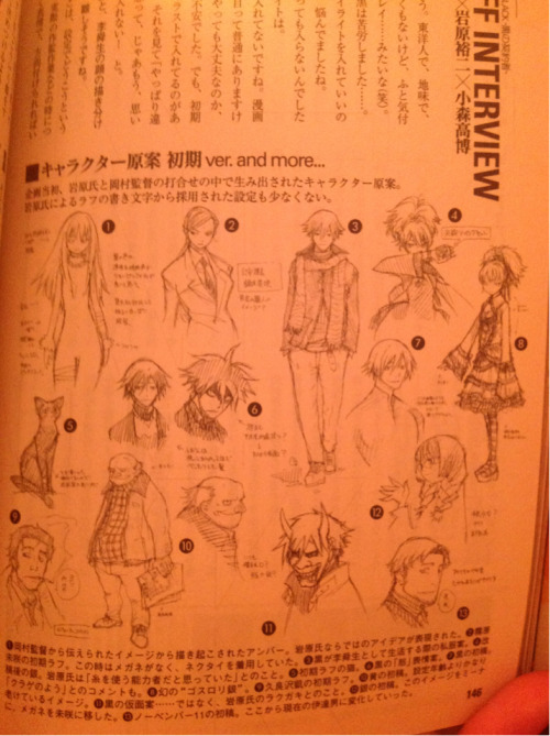 kuronokeiyakusha:different version of the characters