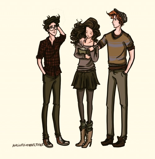 anxiouspineapples: hipster trio