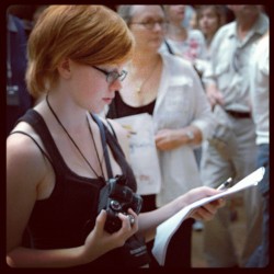 My oldest daughter at the Louvre last week