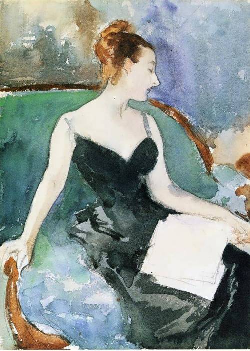 Madame Gautreau (Madame X), c.1883. John Singer Sargent (American, 1856-1925). Drawing, watercolor a