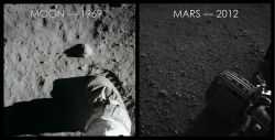 Moon: 1969 Mars: 2012