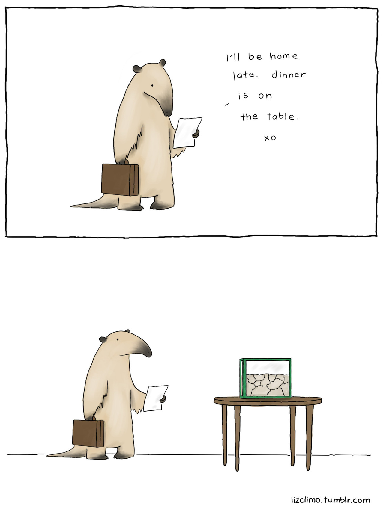 lizclimo:  mmm, ants. 