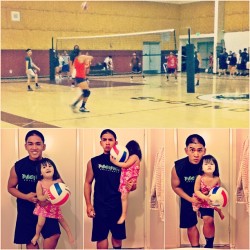 Satisfied my volleyball cravings with open gym! Too bad I didn&rsquo;t know about it earlier, thanks Kristian! I think my baby sister wants to play too! (Taken with Instagram)