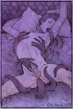 fuckyeahprettydrawnsmut:  No Beast  Hnng, my favorite No Beast drawing! This artist is so amazing.. and then they disappeared from the internet! So mysterious.. I wonder what they&rsquo;re up to. And if they still draw beautiful erotica.