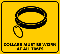 the-alley:  Collar must be worn all times.