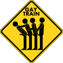    Homosigns followed and carried out  #33 Gay Train  