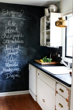 Love this chalk wall!!!