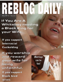 cum4myhun:  cuckhubbywannabe:  Have you reblog this today?  Sooo where IS my wifes BLACK KING!! 