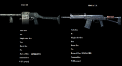 battelfieldtipsandtricks:  Side by side comparison of the DAO-12 &amp; SIAGA-12k shotguns.I personally think that the DAO-12 is better But, thats just my personal preferance.Now the SIAGA-12k is a pretty good weapon too But, it has a much shorter range