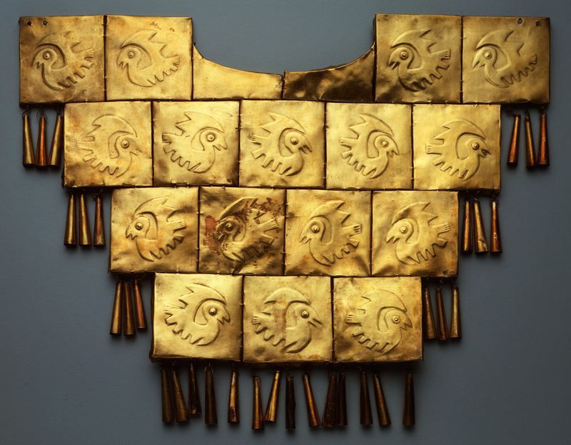 non-westernhistoricalfashion: Breastplate, A.D. 1000/1470 Chimú North coast, Peru