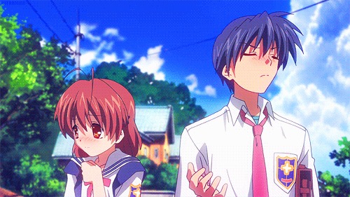 furuba-fangirl:  that first awkward moment before you hold hands xD  One of the saddest anime omg.