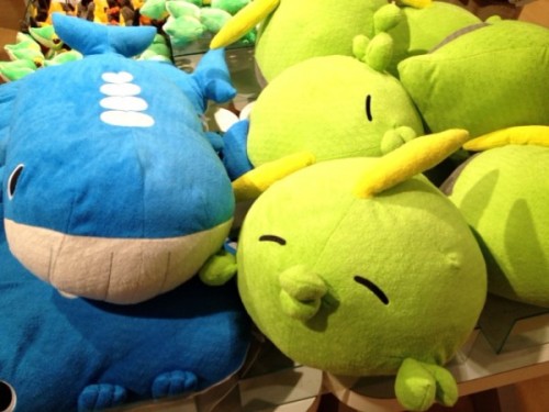 pokemonphototokyo: Pokemon Photos from Tokyo - Gulpin big plush dolls