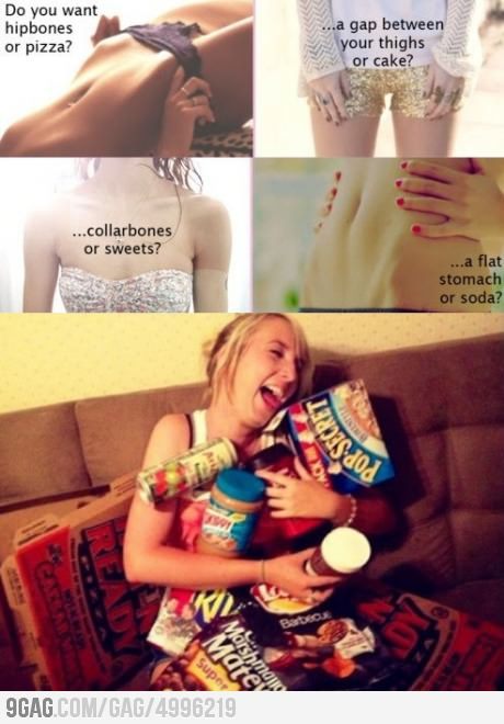 9gag:  I want food more! 