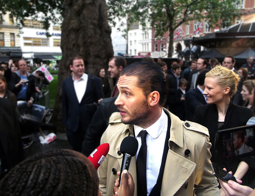 tomhardyvariations:“I like to be other people, not me,” he says. “And when you’re on the red carpet,