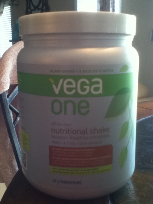 Sorry for the dark picture, but this is my new protein/nutrition powder :) Vega is a great plant bas