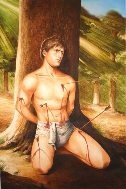 gay-erotic-art:  Sebastian was a Christian