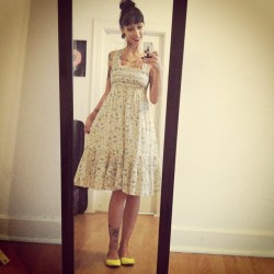 Llane:  My Collection Of Ugly Vintage Dresses And Skirts Is So Fetch. (Taken With