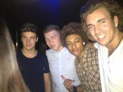 Enoughwithcarrots:  Youonlywantmecauseimbacon:  Liam, Andy And Maz At The Club :O