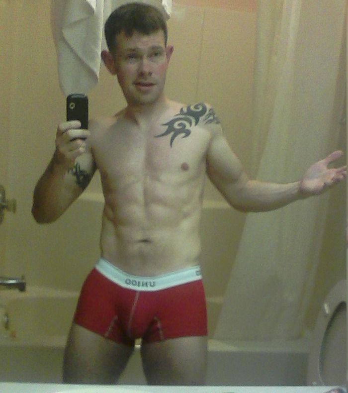 gaycomicgeek:  GayComicGeek almost naked in underwear. Really bored in my hotel room