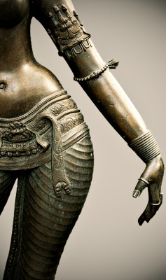 69honeybeez1: shadow27:  According to the internet this is:c1200 Chola Bronze Statue of the Goddess Parvati  the female manifestation of Shiva (god is neither male nor female),  sometimes represented side-by-side with him (god is neither one nor  two).