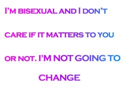 bishyguy:  itsoktobegay101:  Bisexuality exists.   So there. 