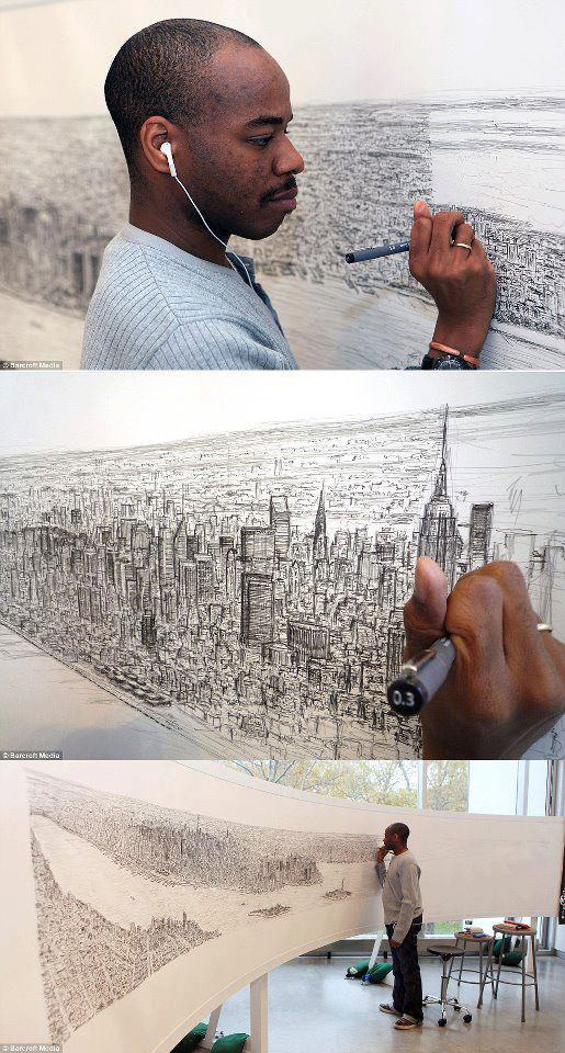 aniggainrio:
“ After a 20-minute flight over the city of New York, Stephen Wiltshire, diagnosed with autism, draws the whole town with only his memory.
”