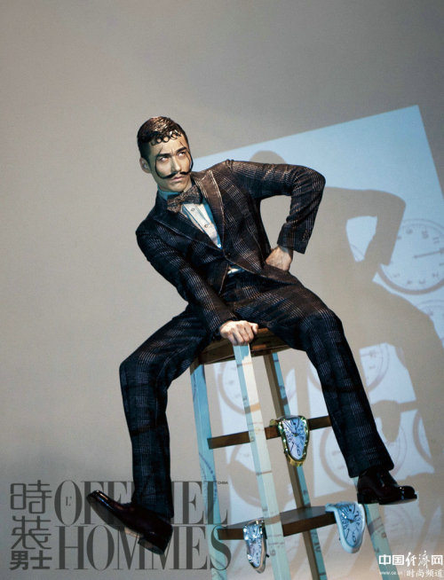 milanparismfw: Hu Bing for L’Officiel Hommes China Magazine.  What