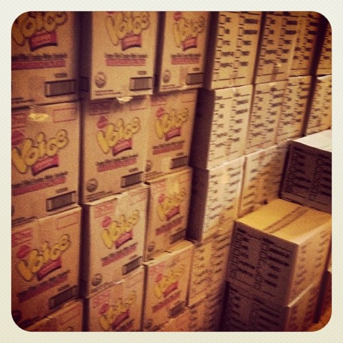 Additional 30 boxes of mamon donated by Monde Nissin fir the flood victims. @143redangel #reliefph (Taken with Instagram)