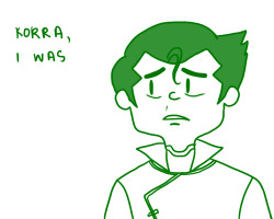 benditlikekorra:  nowherebear:  I heard Bolin gets a new love interest in Book 2. So I drew this, inspired by the Adventure Time episode Burning Low. Am I out of the fandom now? D:  No! Don’t cry Bolin!   