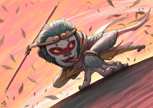 ry-spirit:Monkey King by Ry-Spirit. Always loved stories about the Monkey King when I was little.