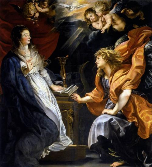 The Annunciation (1609-1610). Peter Paul Rubens (Belgium, Baroque, 1577-1640). Oil on canvas. Kunsth