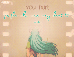  This is no reason to fight.But you hurt people who were very dear to me!And you're