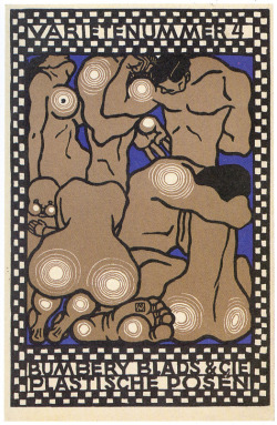 equanimitytiger:  Moriz Jung - circa 1907 - Wiener Werkstätte postcard series - Blumbery Blads &amp; Cie Plastiche Posen 