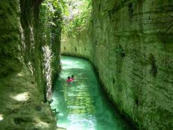 hippieful:  delf-ass:  elegantbuffalo:  Xcaret Underground River is an undoubtedly stunning archaeological area situated in Riviera Maya, Cancun inside the Mexican Carribbean Seashore. This site had been used by the pre-Columbian Maya as a port for the